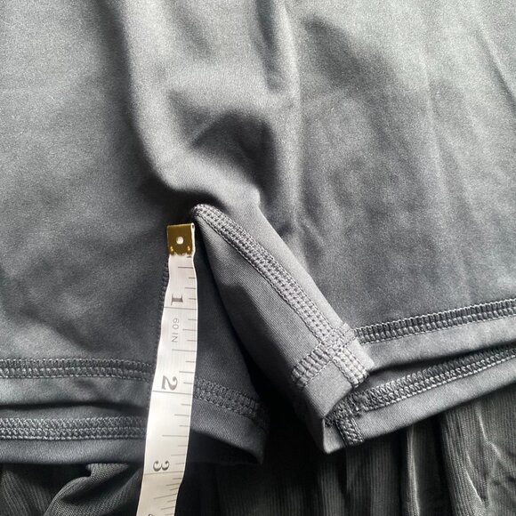 NWT Halara High Waisted 2-in-1 Pocket Mesh Mini Skirt, Black, Size S - Picture 7 of 9